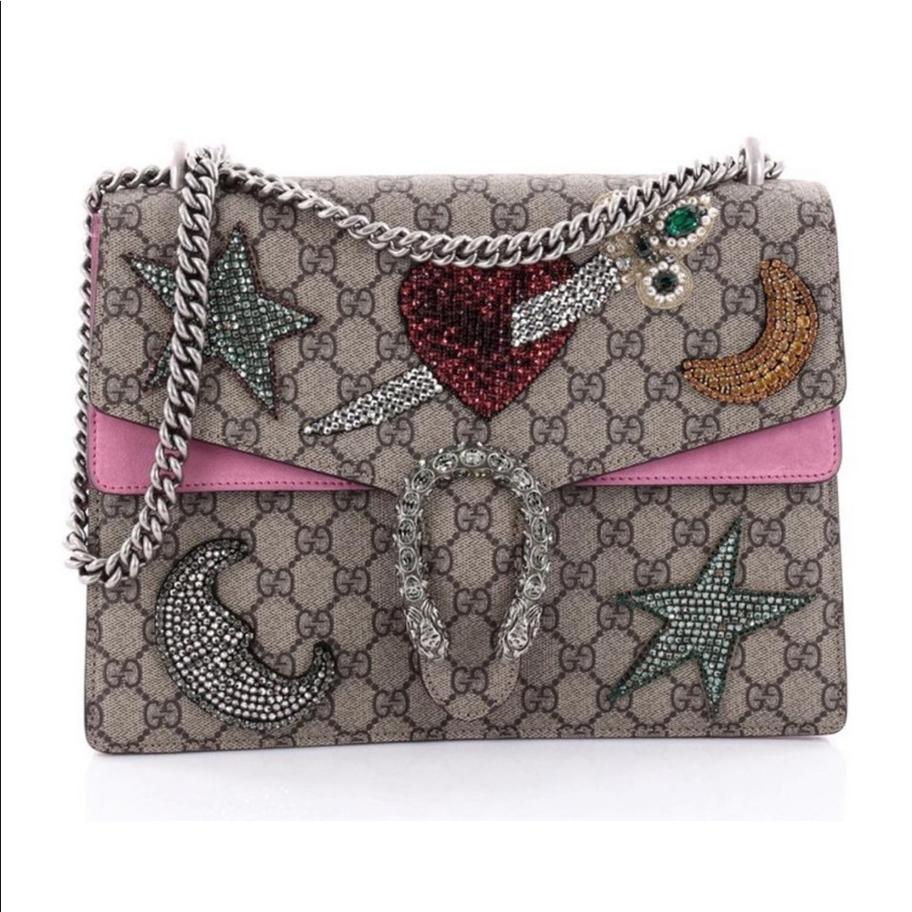 SOLD!! Gucci dyonisus sequin embellished gg coated